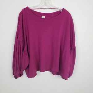 We The Free |Free people Oversized purple crop top
